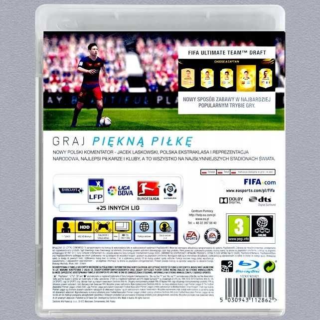 Fifa 16 PL Polska Wersja Ps3 2016 Pudełkowa Polska Okładka