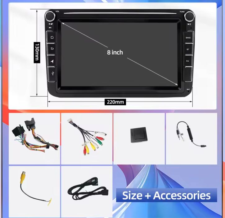 Магнітола 8ʼʼ, 2/32 GB, VAG