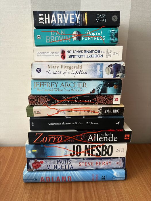 Книги аглійською