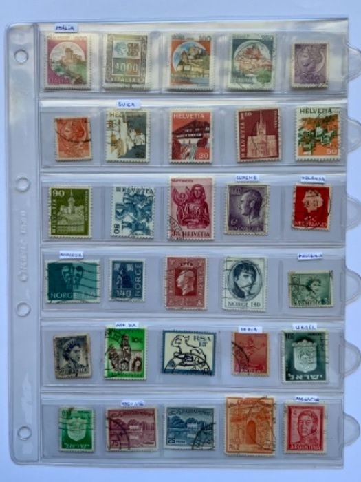 385 selos de 29 países