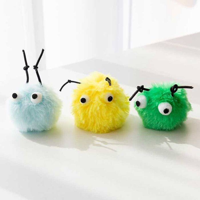 Пушистый монстр Плюшевая маленькая игрушка для Кота (кошачья мята)