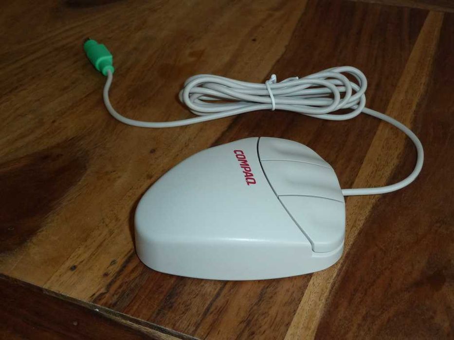 Retro mysz PC - COMPAQ/LOGITECH - PS2 - nowa!
