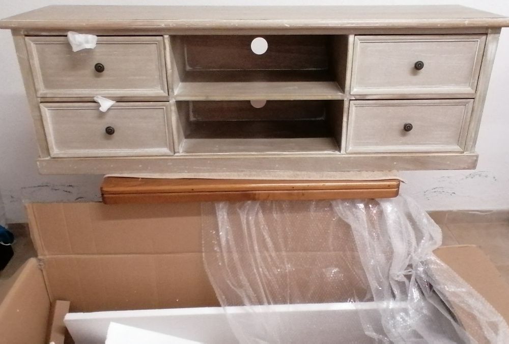 Movel de TV, de sala, imitação vintage, NOVO