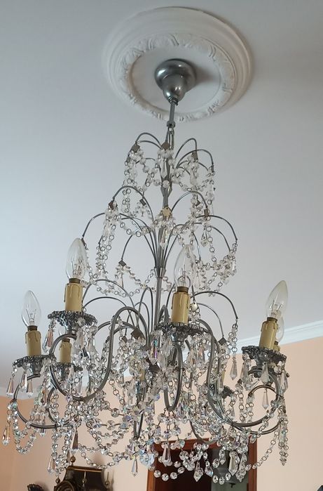 Lustre de cristal vintage