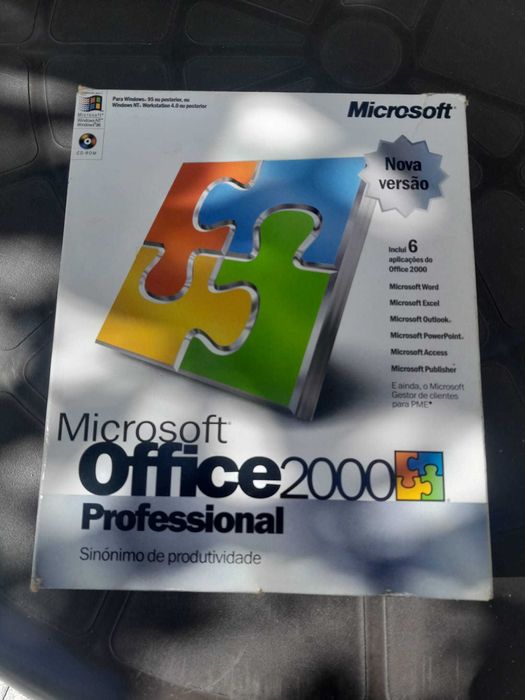 Caixa Big Box Microsoft Office 2000 Professional + Manuais (S/ DISCO)