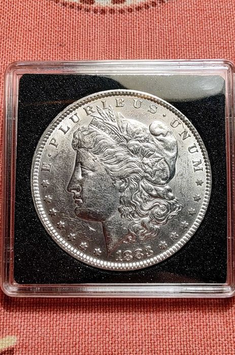 Серебряная монета 1 доллар США 1883 года 900 пробы,доллар Моргана