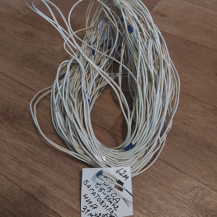 провод ПГВА білий 1×1.5 багатожилний мідний.