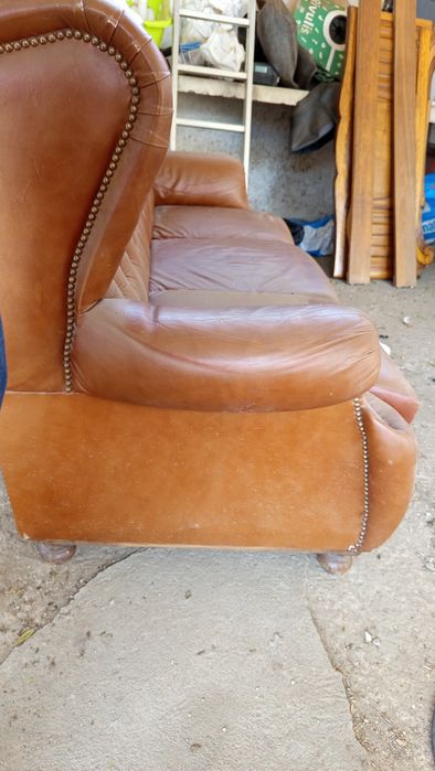 Sofá de pele quase novo