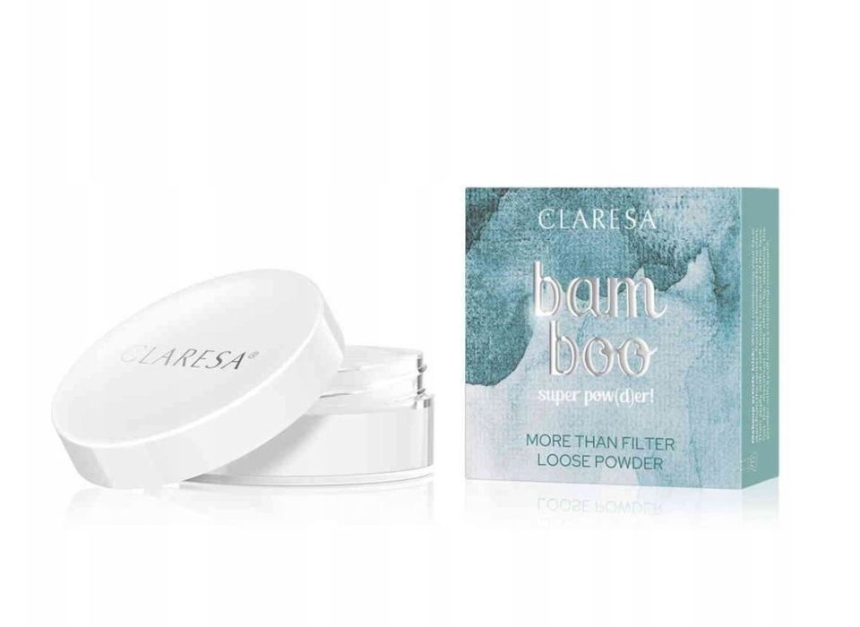 CLARESA BAMBOO SUPER POW(D)ER! bambusowy sypki puder do twarzy matując
