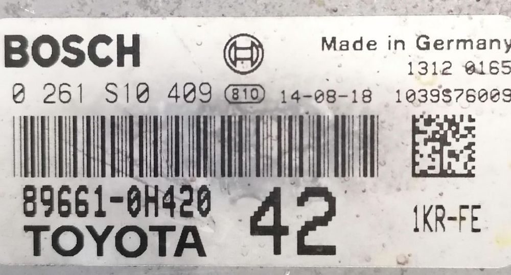Centralina motor Toyota Aygo,Citroën C1,Peugeot 108 1.0,Ref: 0261S1040