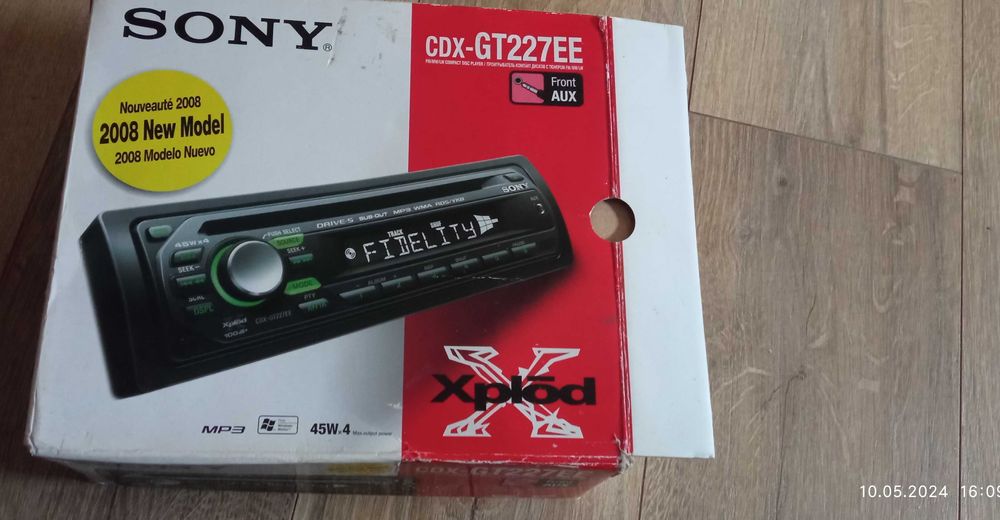 автомагнітола SONY CDX GT227EE MP3 без панелі керування