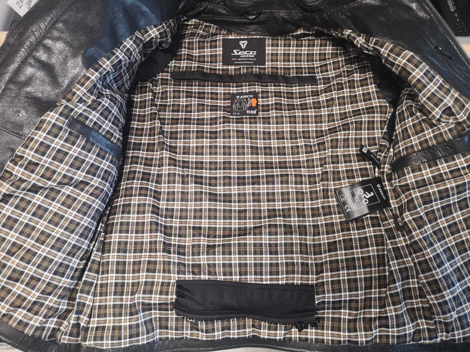 Kurtka skórzana Seca Hornet II rozm. L, XL, 2XL, 3XL black czarna