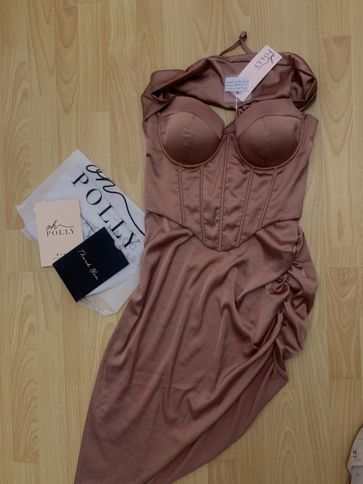 Платье корсет “Oh polly” новое с биркой шоколад м 12