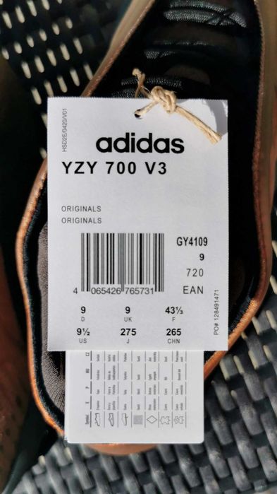 Adidas Yeezy 700 V3 Copper Fade