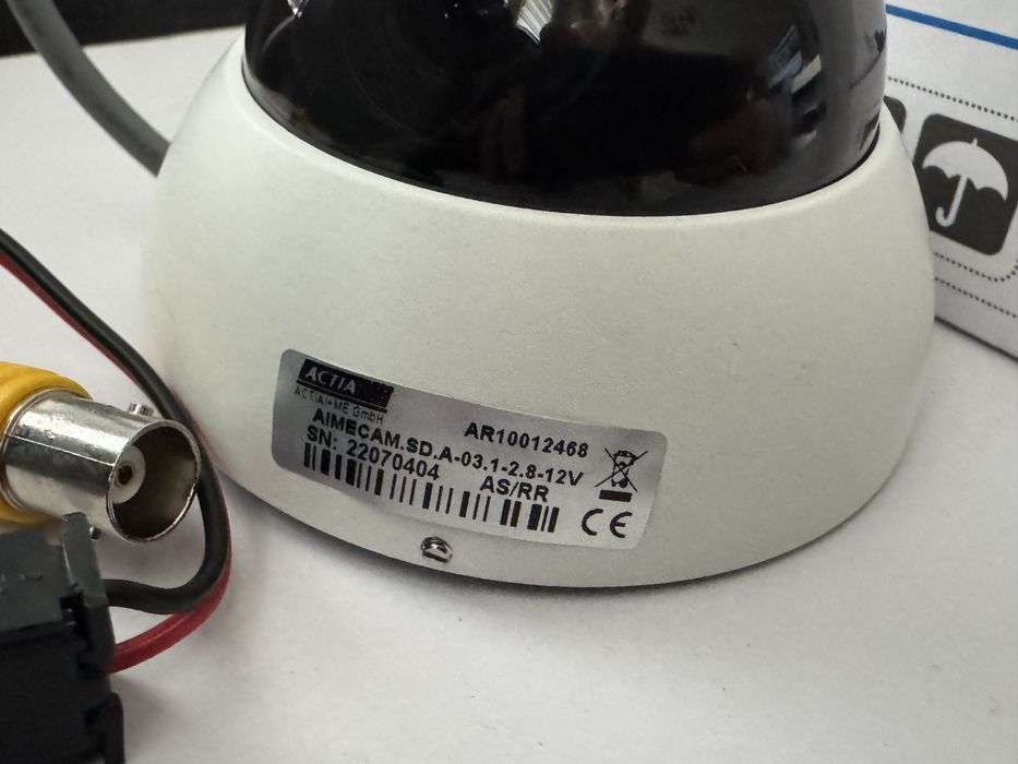 Kamera Kopułkowa mini CCTV ACTIA AIMECAM SD 12 V NOWA do transportu publicznego