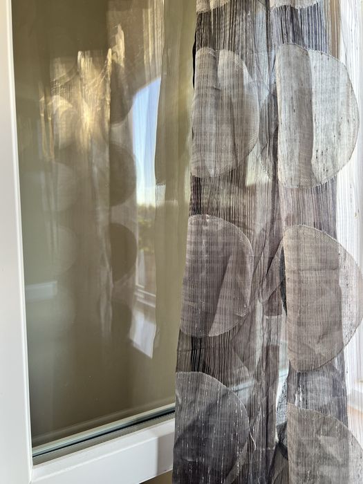 Par de Cortinas Cinza