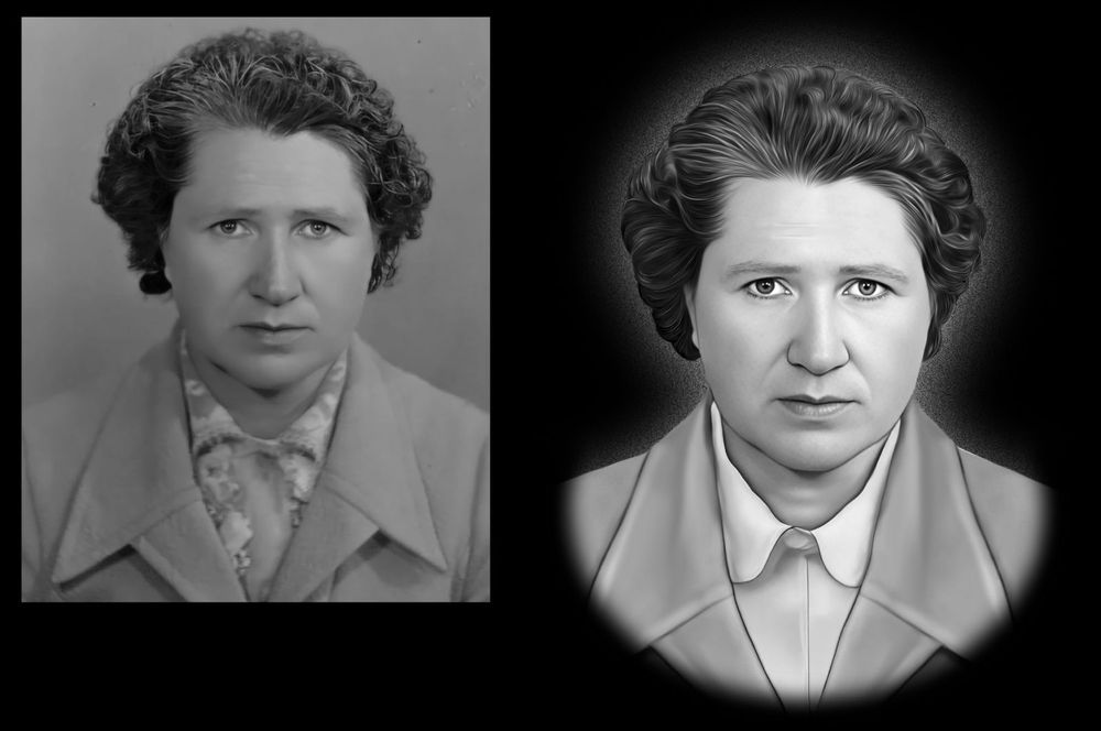 Ретуш фото на памятник