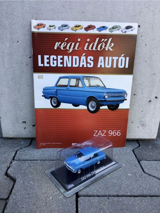 -ZAZ zaporożec 966 #65-auta PRL,model,autka,kolekcja,gazetka,plakat