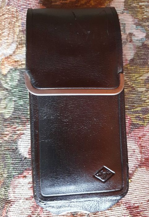 AGFA - Bolsa em pele vintage, para pequena máquina fotográfica