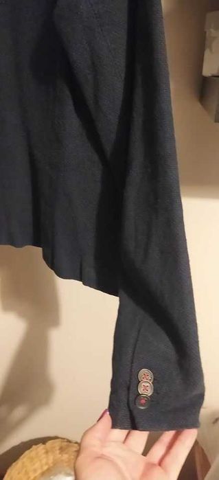 Blazer Azul Marinho Da Pull and Bear- Oferta do Envio