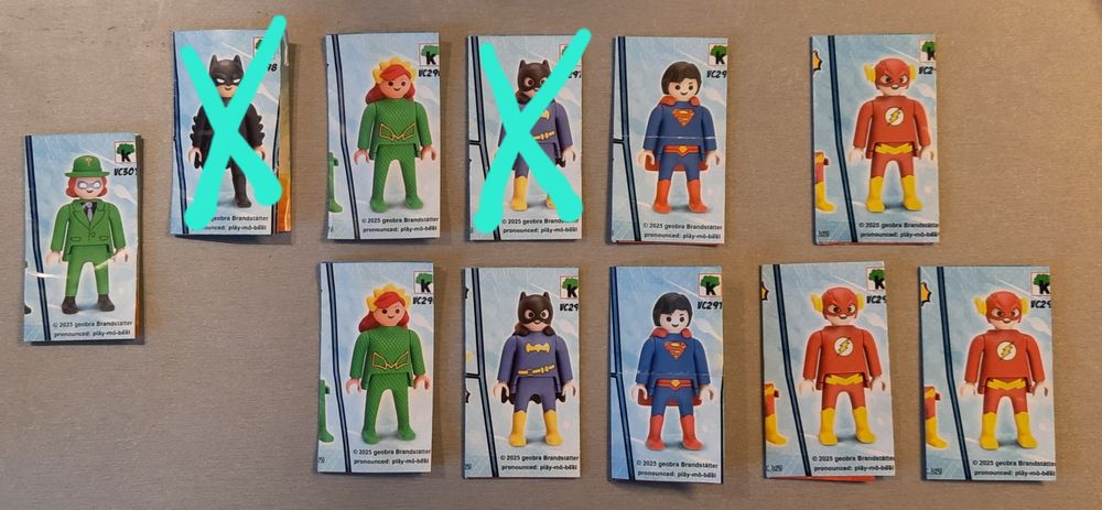Фігурки кіндер kinder Playmobil герої DC