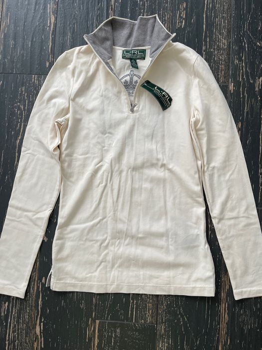 Ralph Lauren original Лонгслив коттон р S с вышивкой на спине. Скидка!