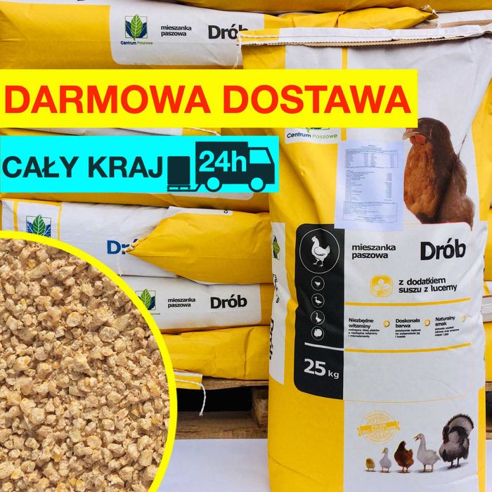 Pasza dla kur niosek 17% białka! 25kg karma z kukurydzą, kury nioski