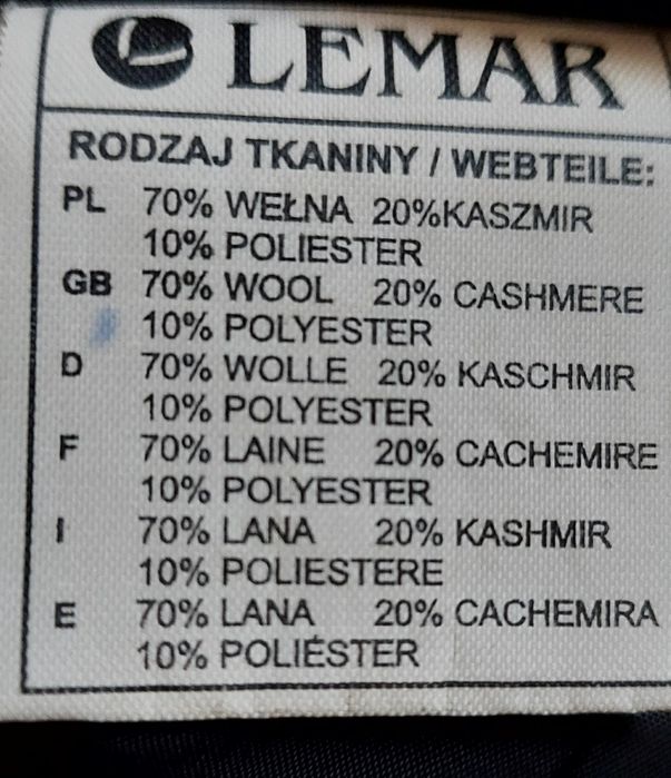 Płaszcz z kapturem Lemar 36 / S wełna kaszmir