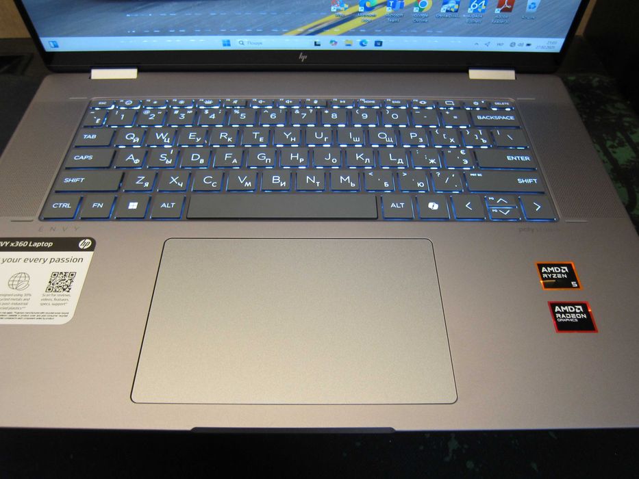 HP Omni Book X Flip 16/Amd Ryzen AI 5 340W 4.80 GHz/16." IPS FHD touch/Ram 16 Quad LpDDR 5/SSD 512 GB Samsung
