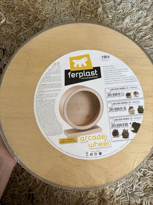 Дерев'яне колесо Ferplast Arcade Wheel 32,5 для гризунів та дрібних тварин
