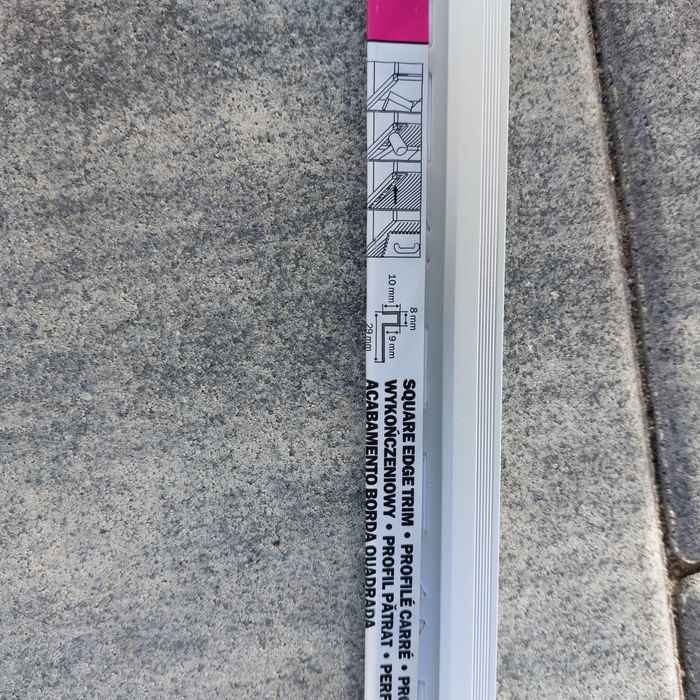 Profil panele,płytki zakonczeniowy 8-10 mm-237cm