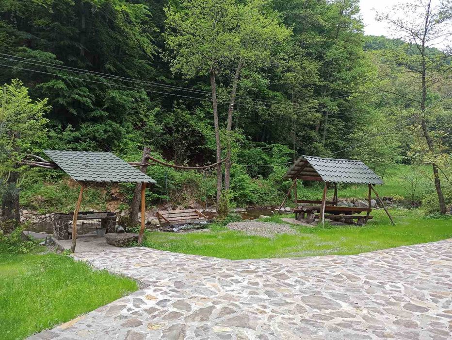 Здам в оренду дерев'яний котедж на березі гірської річки.