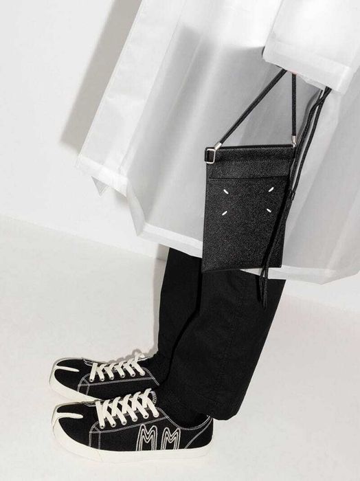 Кеди MM6 Maison Margiela Tabi Embroidered Sneakers Black