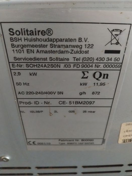 Газова плита BOSCH Solitaire 90cm