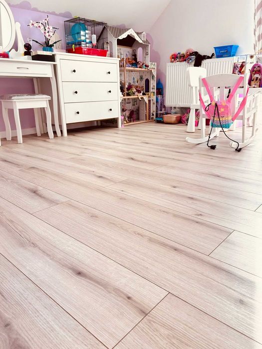Panele Podłogowe Laminowane Wodoodporne Jasne Dębowe Austriackie
