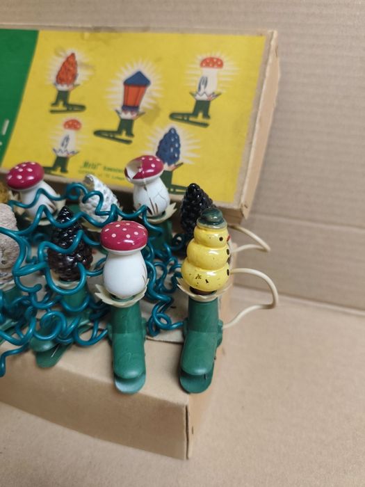 Lampki choinkowe z PRL-u