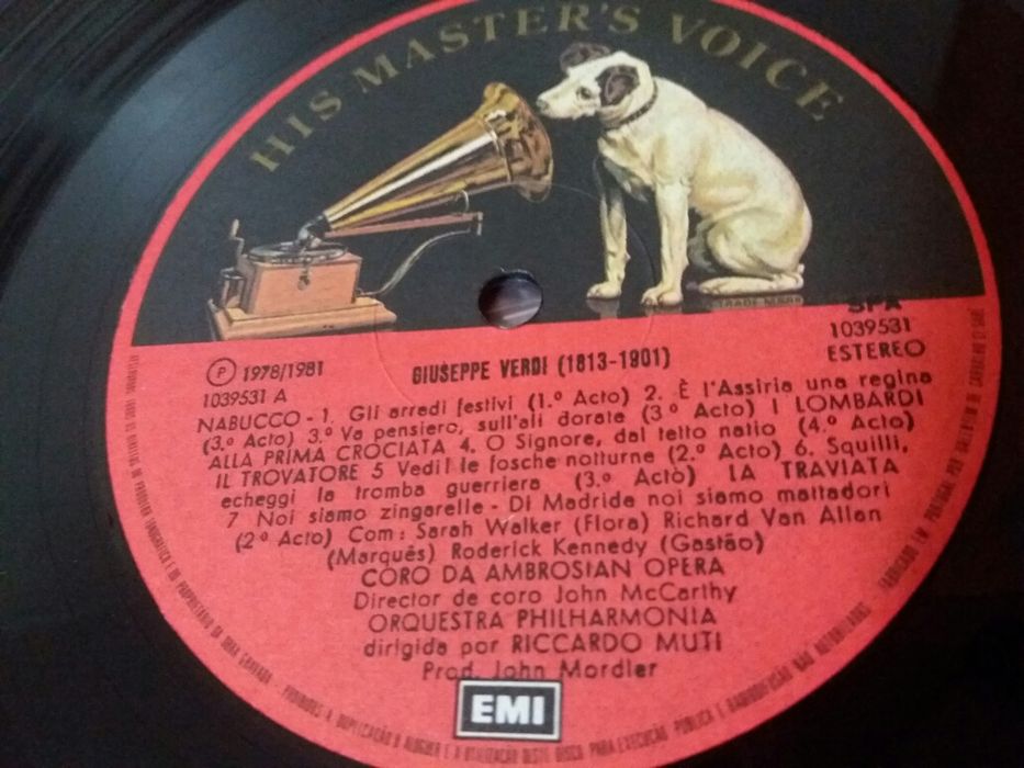 LP Vinil Riccardo Muti conducts Verdi Choruses
