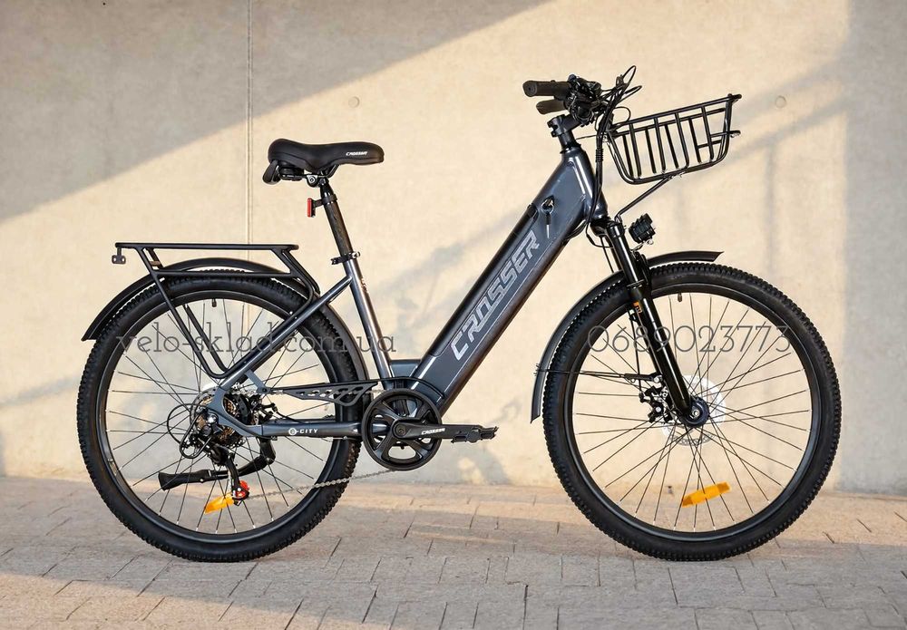 Електровелосипед Crosser E-City 26" 500W 10,4Ah  36V (и 48V)