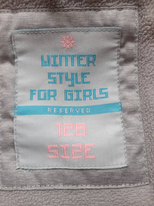 Kurtka zimowa 128 dziewczynka