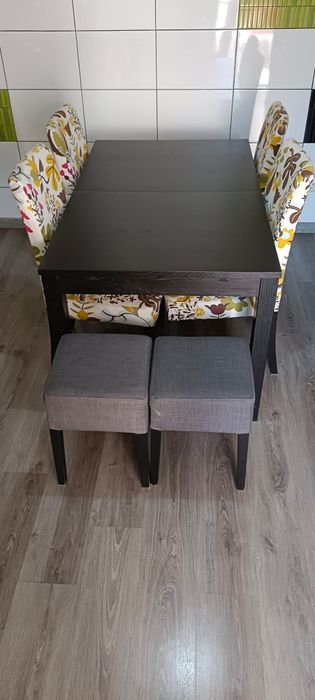 Mesa jantar extensível IKEA+ cadeiras