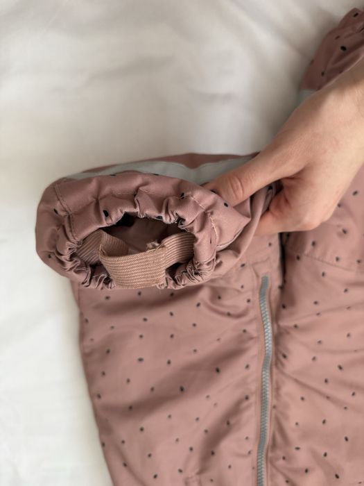 Różowy kombinezon zimowy 80 h&m