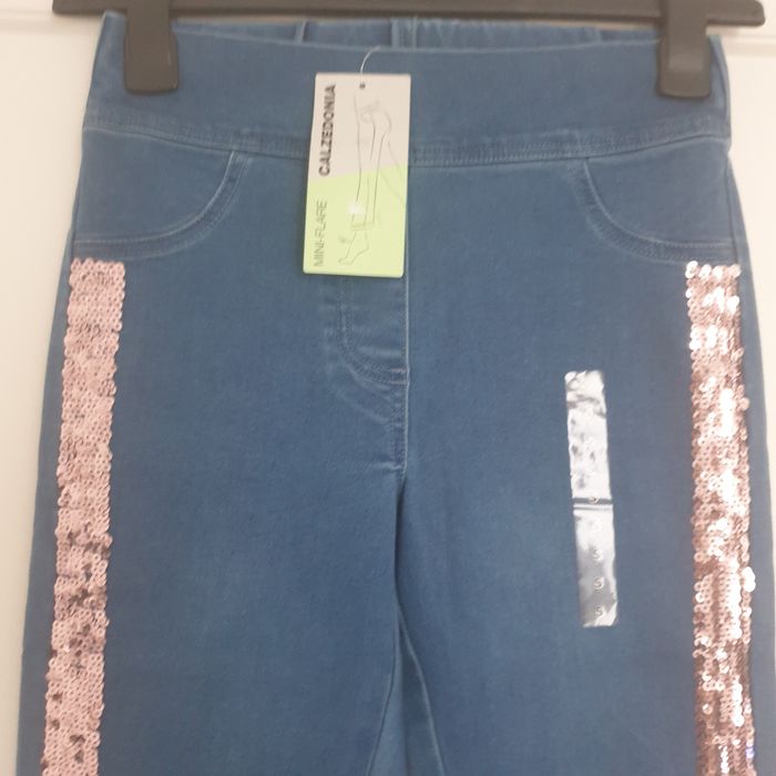 Jeansy Calzedonia S Nowe z metką cekiny