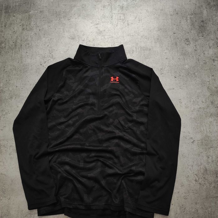 MĘSKA Bluza Lekka Rozpinana Moro Camo Suwak HeatGEAR Under Armour Logo