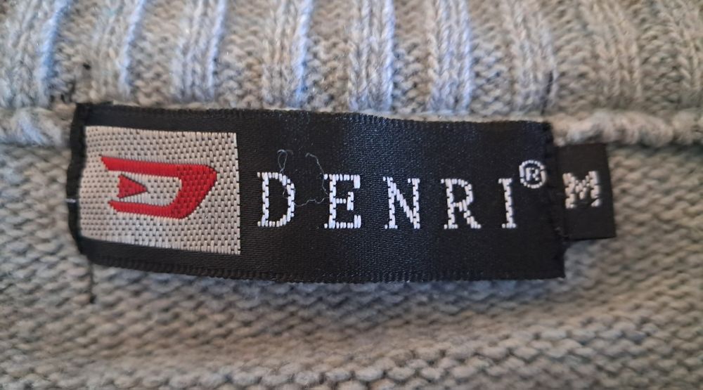 Casaco de Malha Homem Denri (Tam. M) – Azul-Acinzentado com Fecho