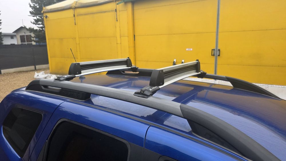 Bagażnik na relingi rowery narty dacia duster 2 II dachowy do -23 j