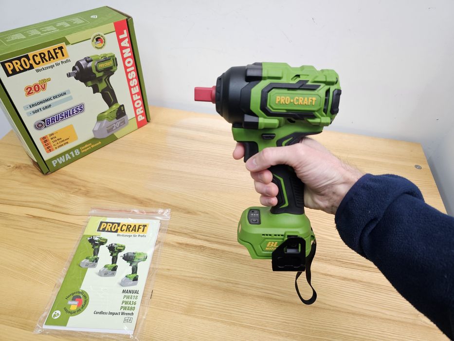 Гайковерт 550Hm Ударный ProCraft PWA18 Бесщеточный Гайковерт 36мес