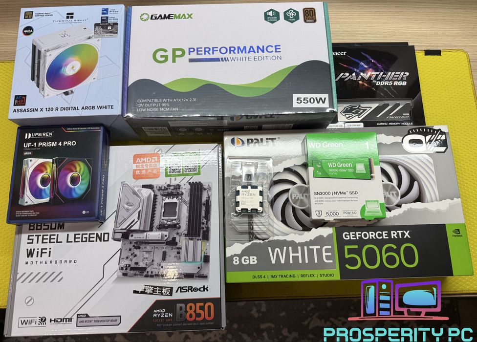 Білий ПК для Full HD та QHD гарантія 24 міс.