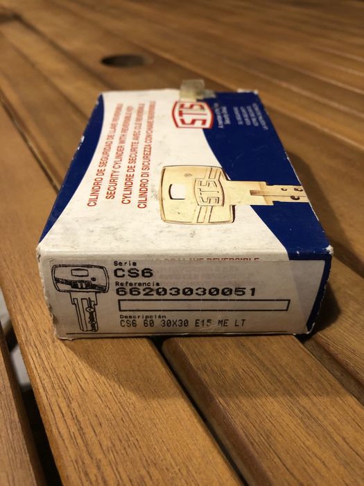 Canhão Fechadura/Cilindro de segurança com chaves reversíveis