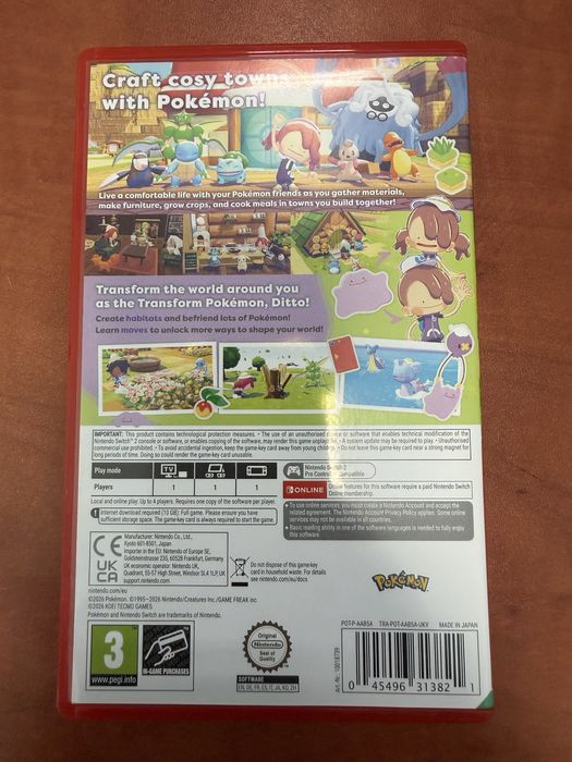 Pokemon pokopia nintendo switch 2