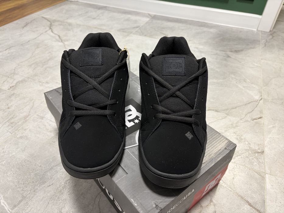 Nowe kultowe buty DC Net czarne, rozmiar 45, skate, na deskę